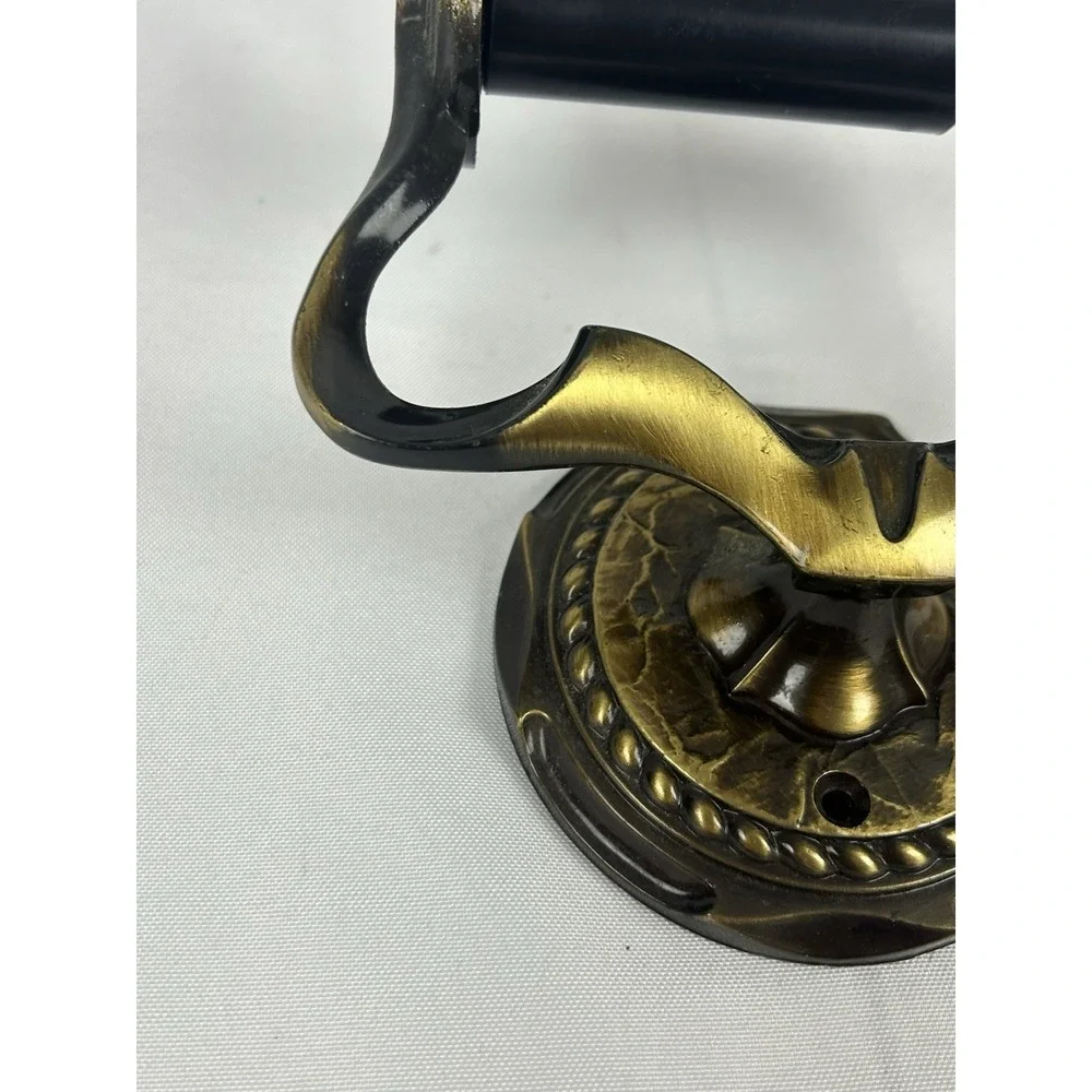 Vintage Amerock Carriage House Toilet Paper Holder English Brass w/ Screws New